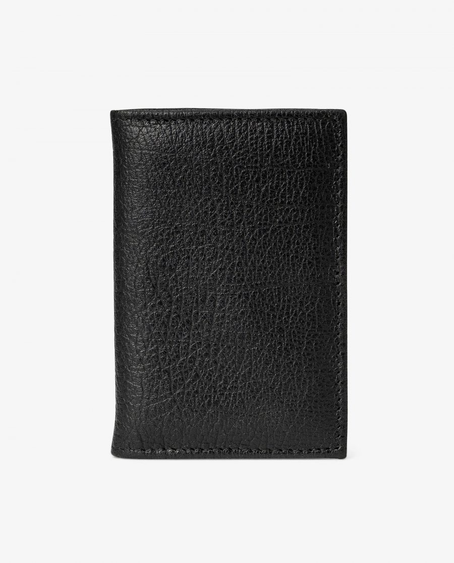 Black Leather Credit Card Holder Italian calfskin First picture