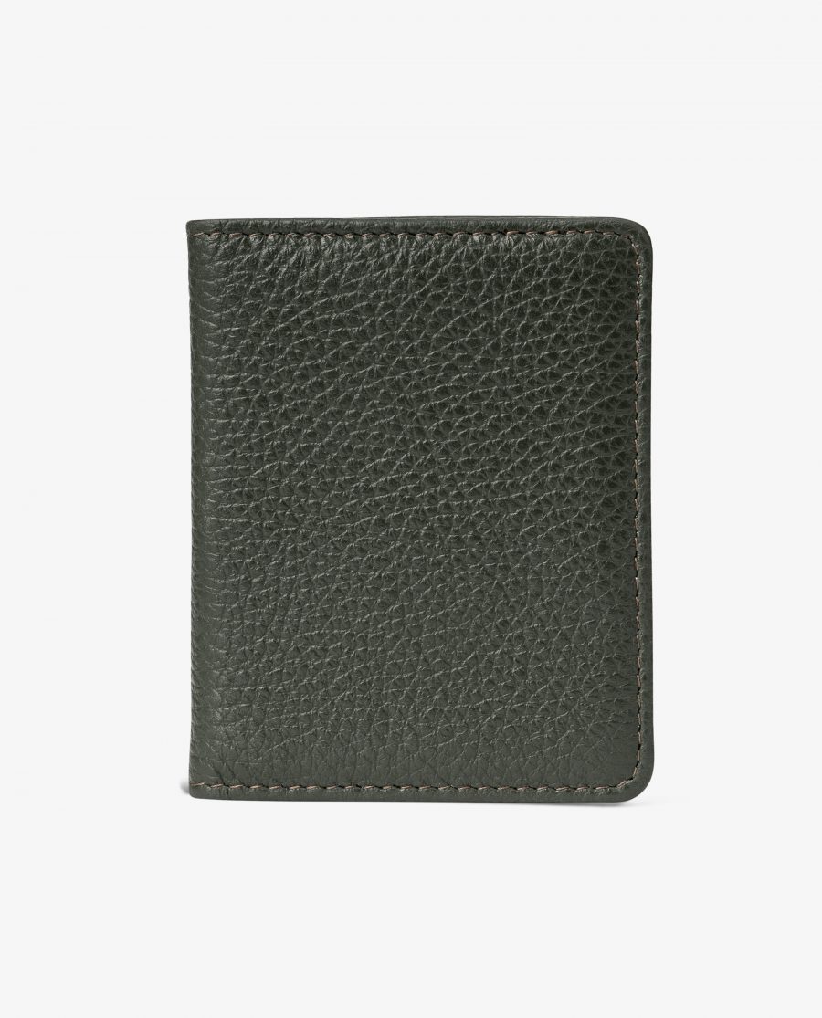 Olive Green Leather Credit Card Holder Main picture