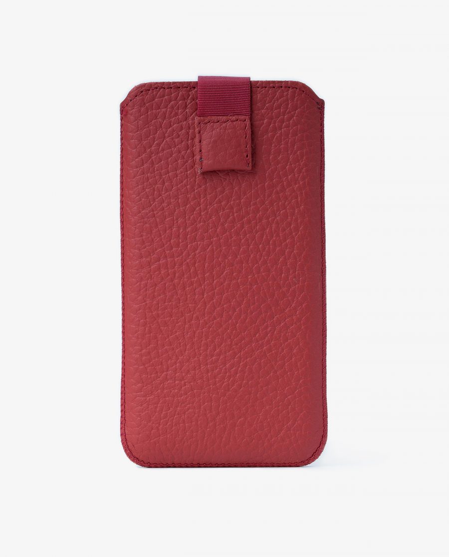 Red iPhone 6 Leather Case Genuine Italian Calfskin Main image