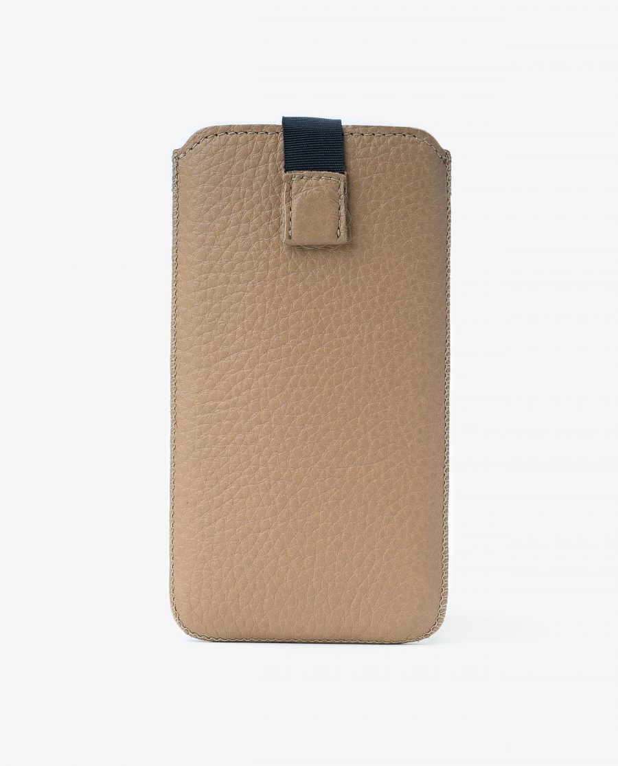 Tan iPhone 6 6s 7 8 Leather Case Beige Italian Calfskin First