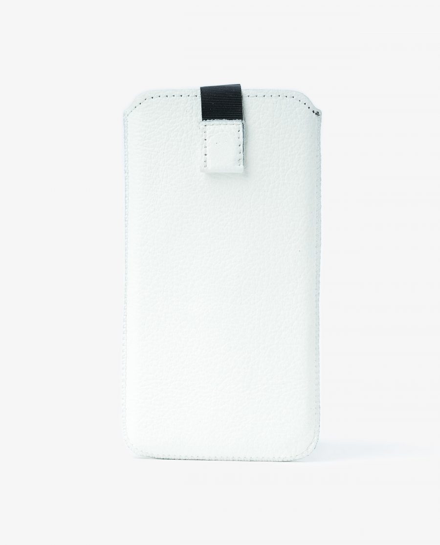 iPhone 8 Pouch Case White Leather Main image
