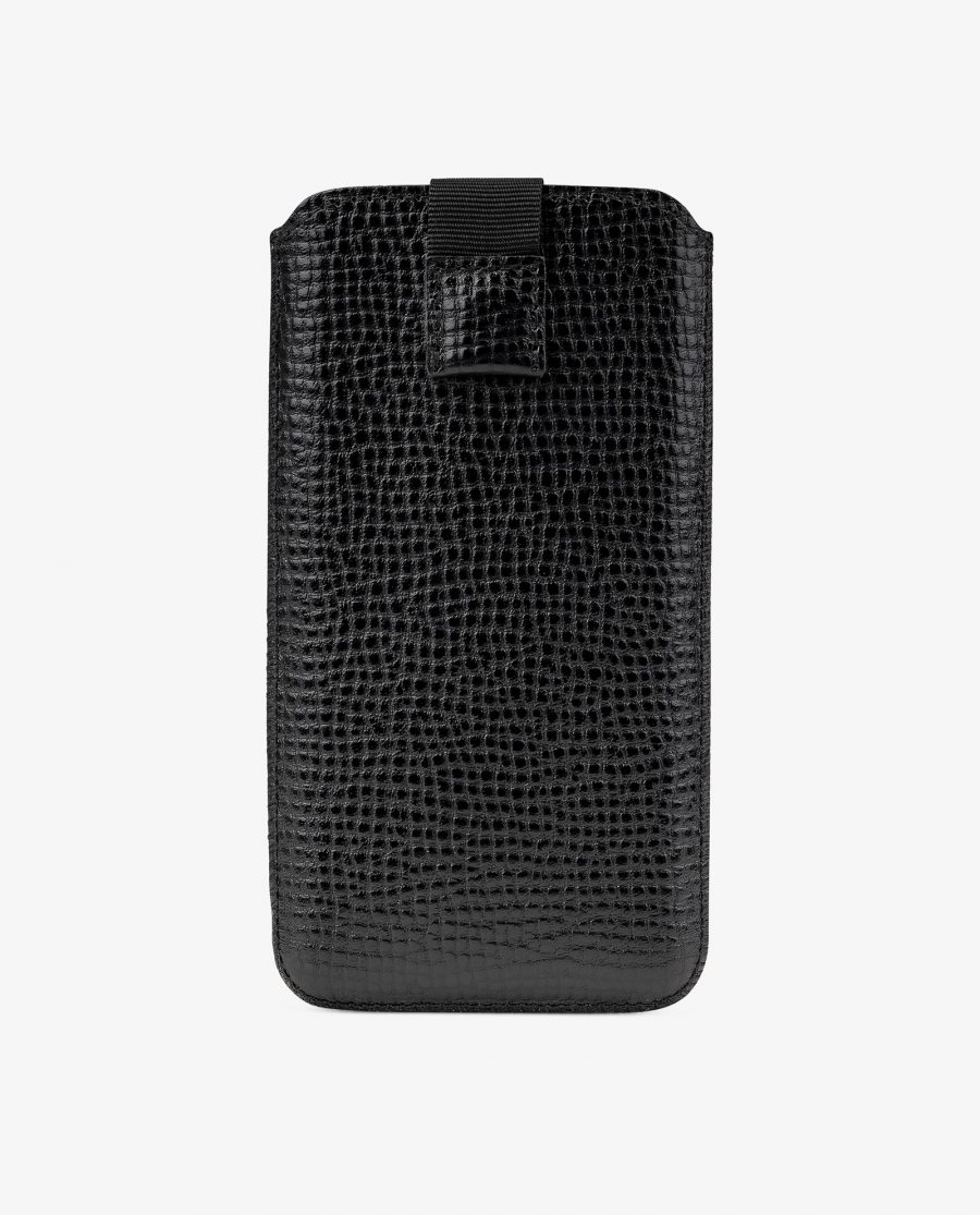 Black Leather iPhone X Case Main picture