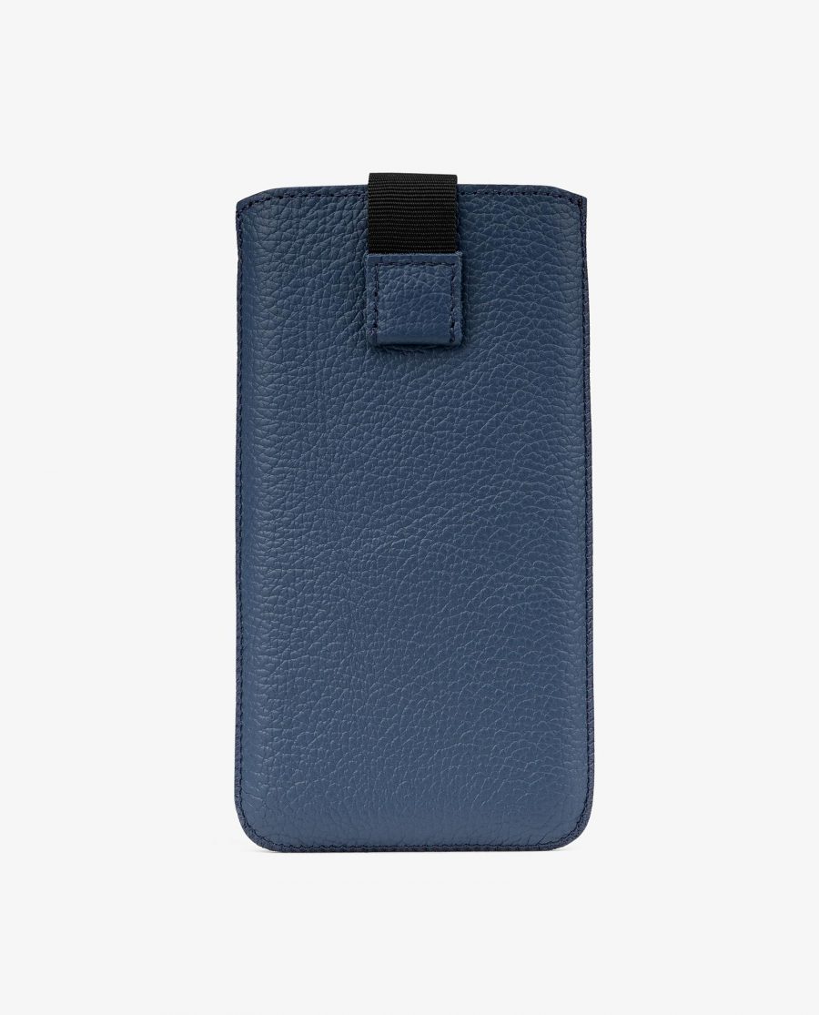 Navy Blue iPhone X Leather Case Main picture