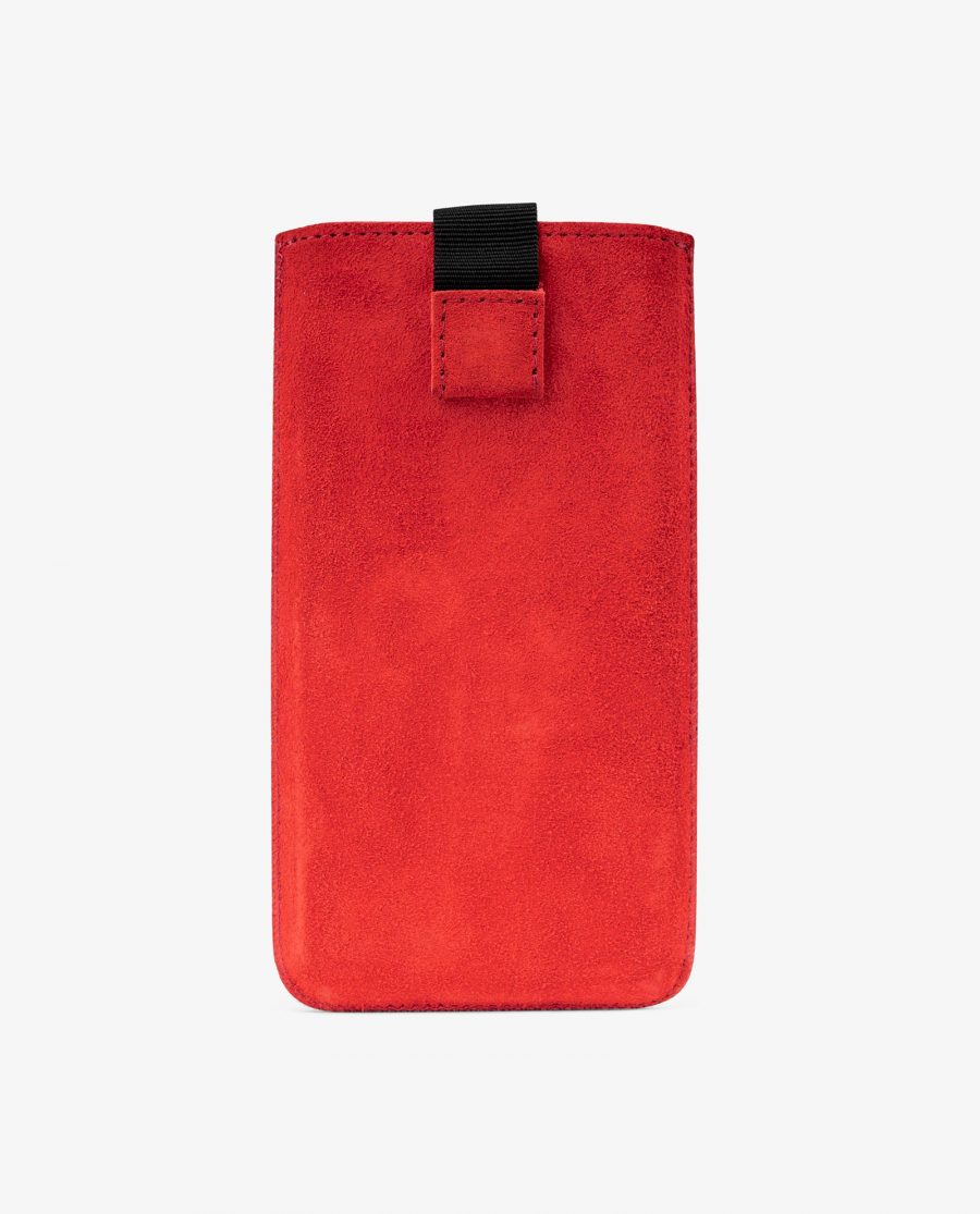 Red Suede Leather iPhone X Case First image