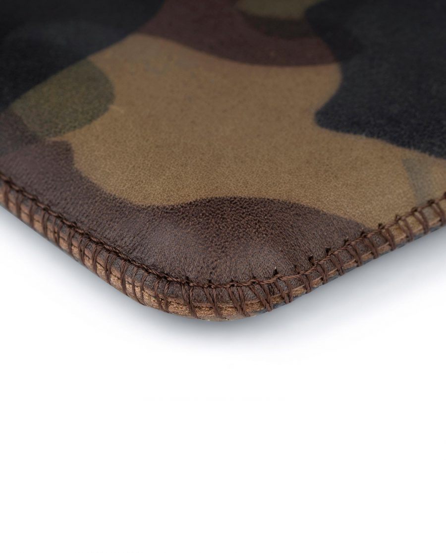 Camo iPhone 11 Pro Max Case Genuine Leather 5